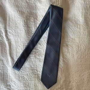 Lanvin Gray Striped‎ Tie-see photos